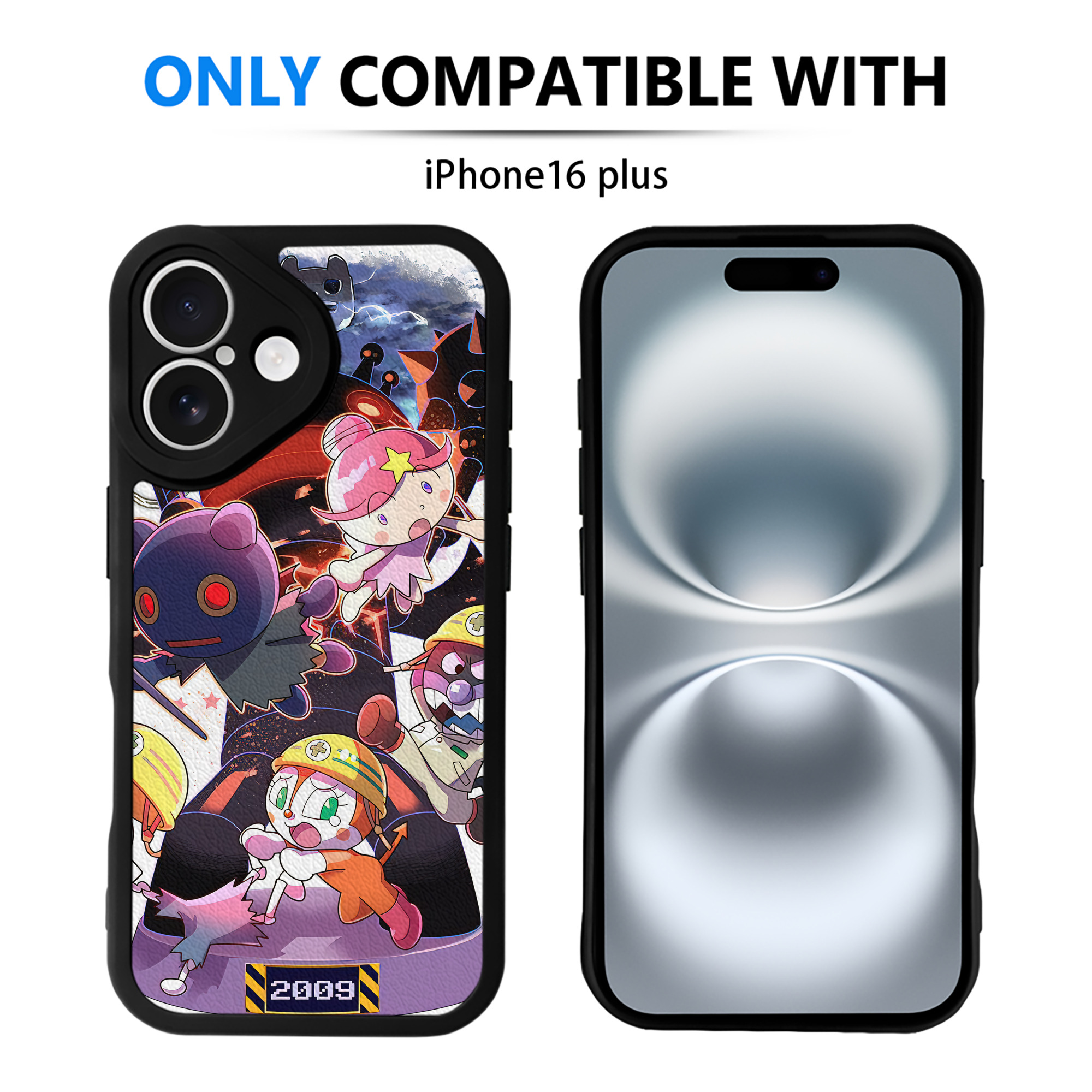 （画像用） アンパンマン Anpanman 【iPhone 16シリーズ対応】シリコンスマホケース（レザー調） 材質：シリコン